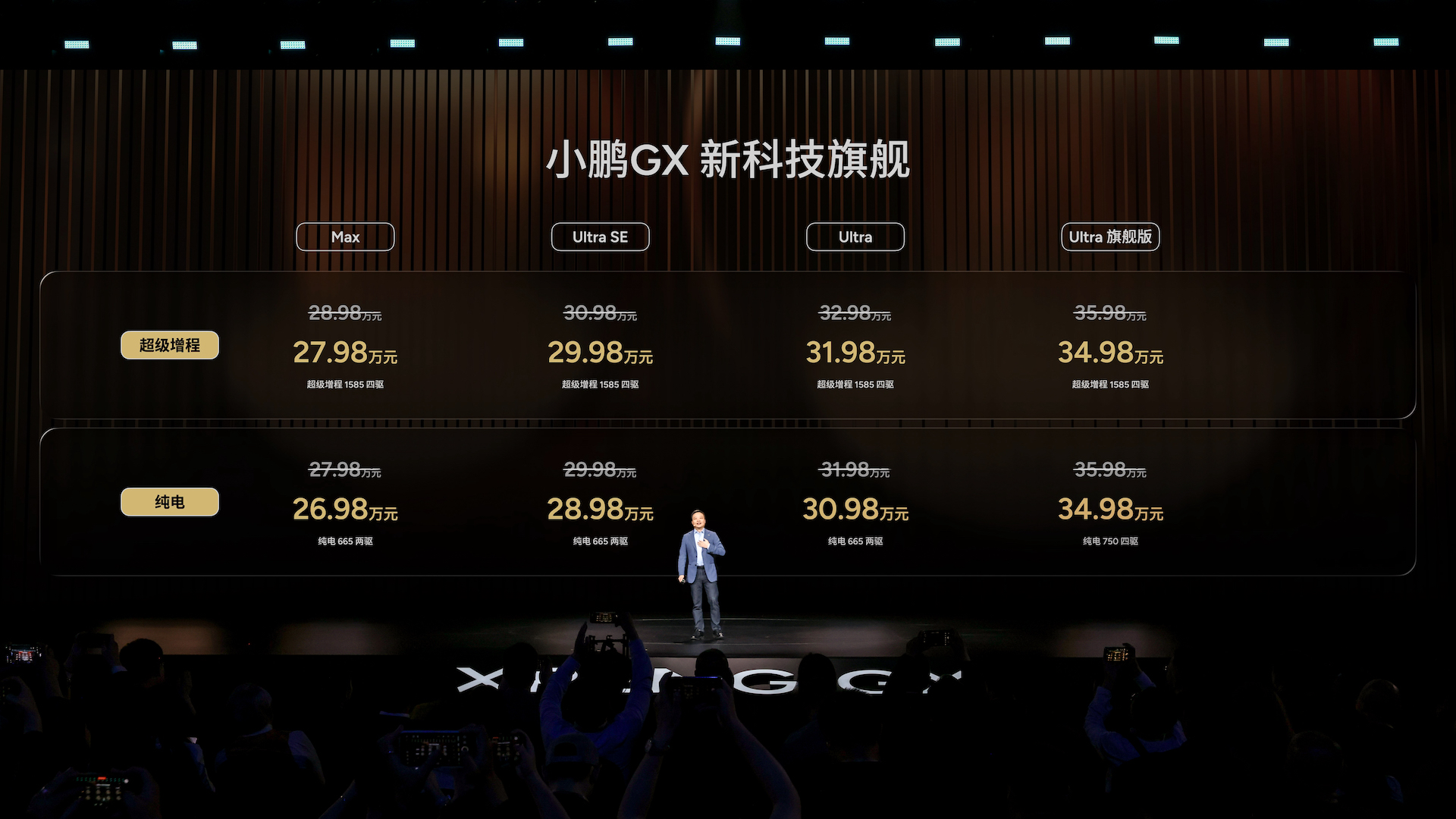 ⽤科技重新定义旗舰： ⼩鹏GX正式上市， 限时权益价26.98万元起